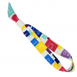 Fesztiv�l karszalag feh�r hengerz�rral