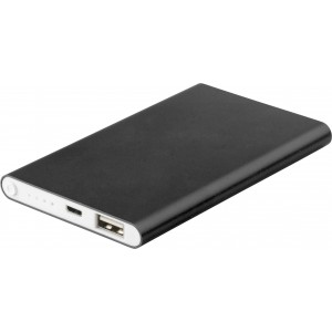 Powerbank, 4000 mAh, fekete