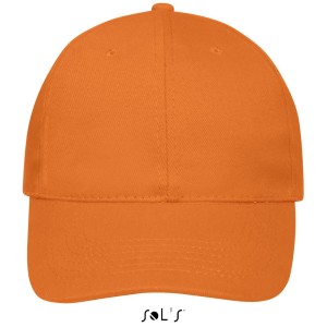 Sols Buffalo 6 paneles baseballsapka, Orange, U